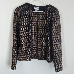 Vintage Black and Gold Blazer